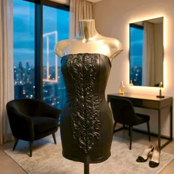 Elegante vestido corto de fiesta