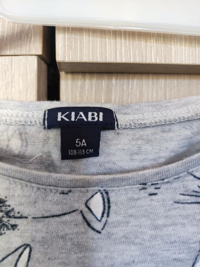 T Shirt gris imprimé dessin chat 5 ans ( coton ) / Kiabi - photo numéro 3