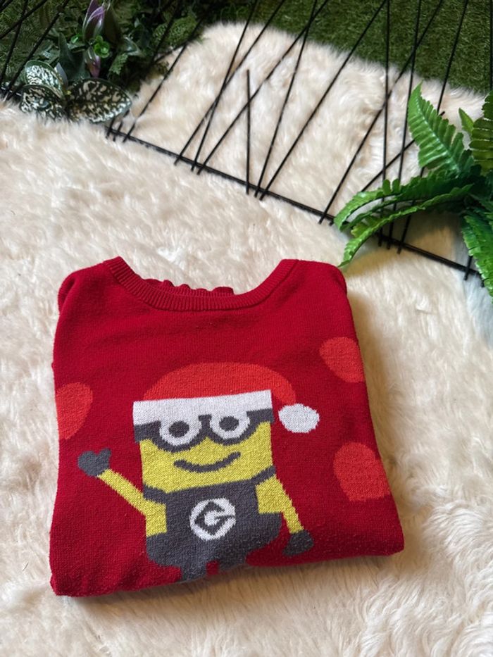 Pull minions de Noel garçon 6 ans
