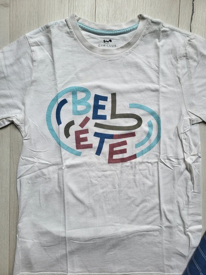 Lot de 2 tee-shirts garçon 16ans cyrillus - photo numéro 4