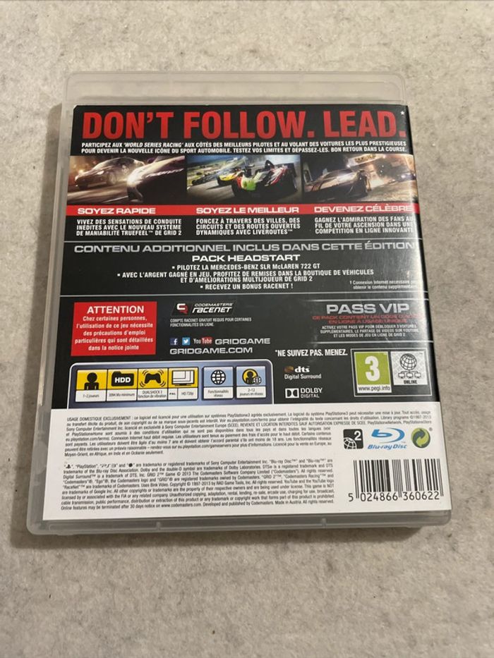 Grid 2 Limited Édition PS3 Jeu Sony Playstation 3 - photo numéro 3