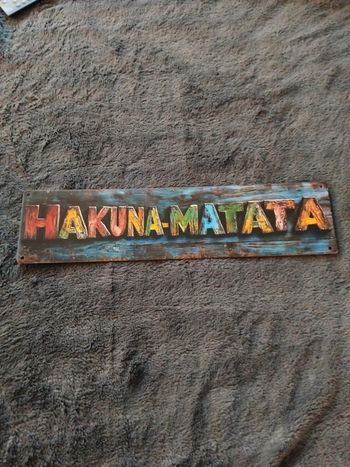 Plaque bois Hakuna Matata