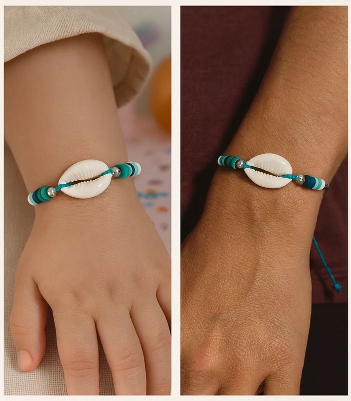 Bracelet coquillage turquoise
