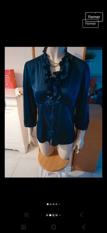 Blouse en soie.🔵