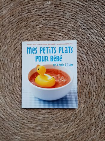 Livre Mes petits plats pour bébé