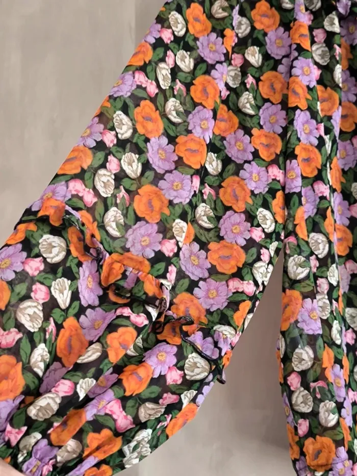 Blouse mousseline fleurie Mango 42 - photo numéro 5