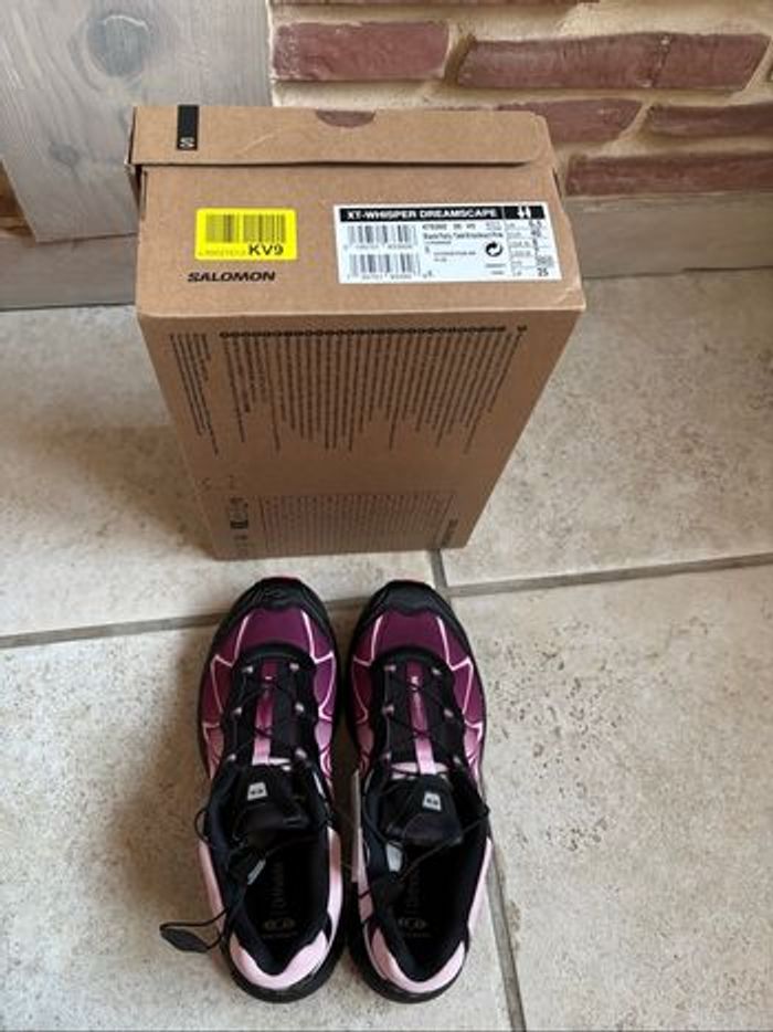 Salomon XT-whisper dreamscape noir et rose taille 40 - photo numéro 5