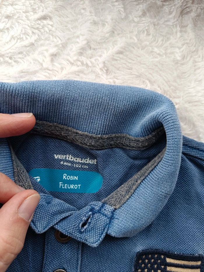 Lot de 2 polos manches courtes Garçon 4 ans Amérique Vertbaudet 100% coton - photo numéro 14