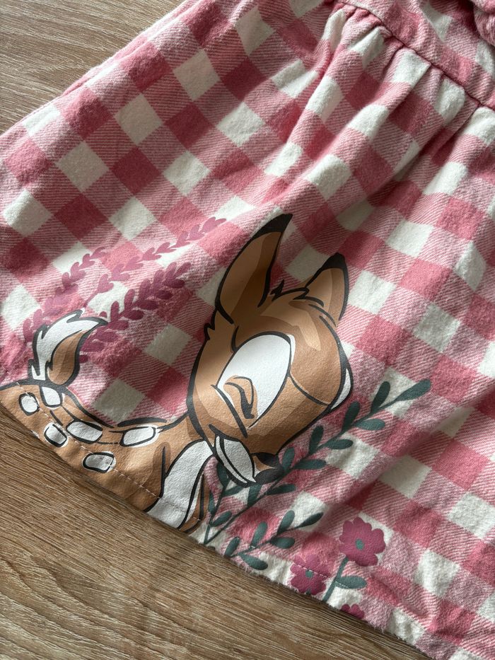 Robe carreaux rose BAMBI Disney t.24m - photo numéro 4