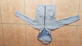 Gilet zippé à capuche garçon 3 ans gris TQF