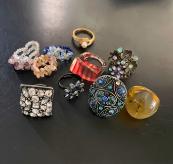 Lot 10 bagues vintage