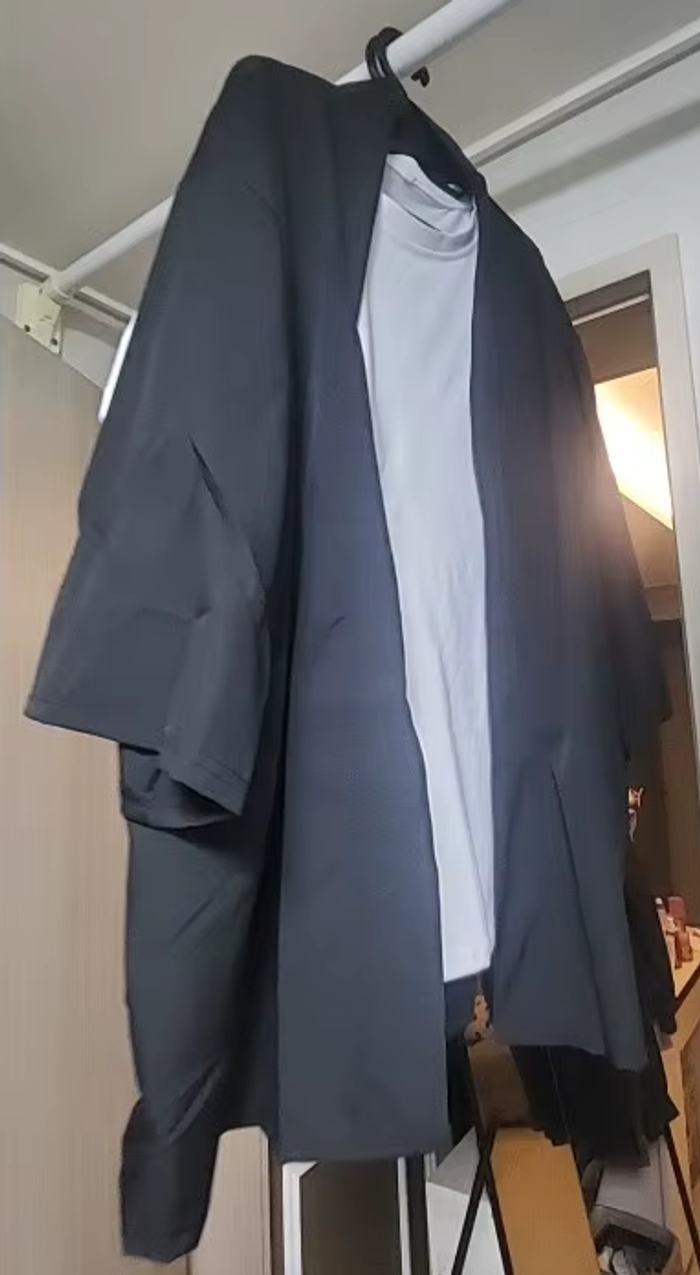 Kimono moderne homme noir M - photo numéro 2