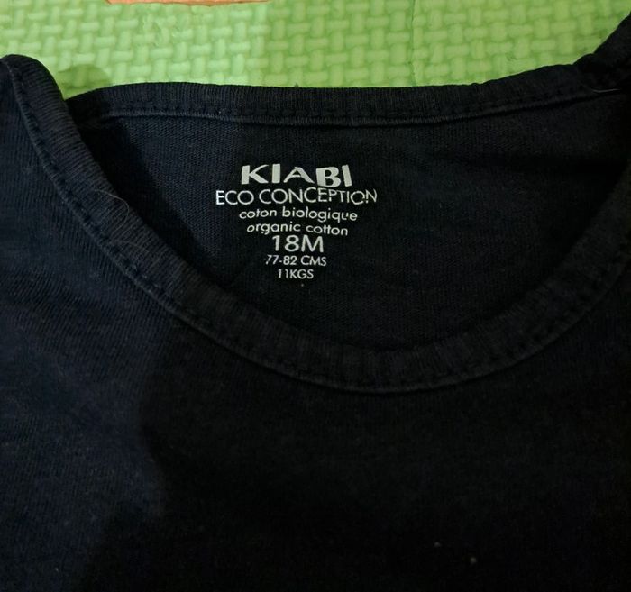 T-shirt manches longues noir, kiabi, taille 18 mois (77/82 cm) - photo numéro 3