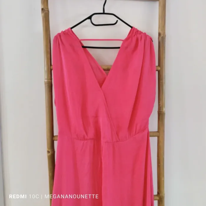 💗 Robe Longue Rose Fluo – Taille 42 – Boutique Indépendante 🌞 Élégante & Unique - photo numéro 9