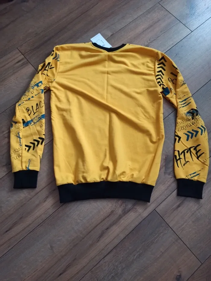 Pull fin homme manches longues jaune XS - photo numéro 4