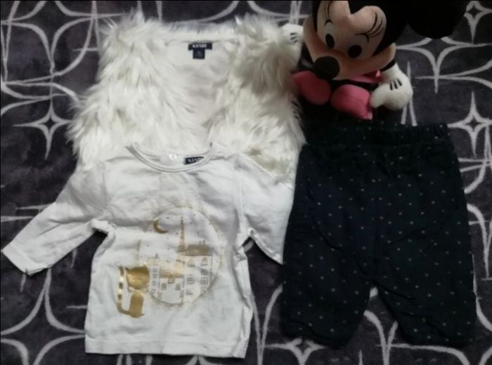 Ensemble t-shirt + bolero + pantalon