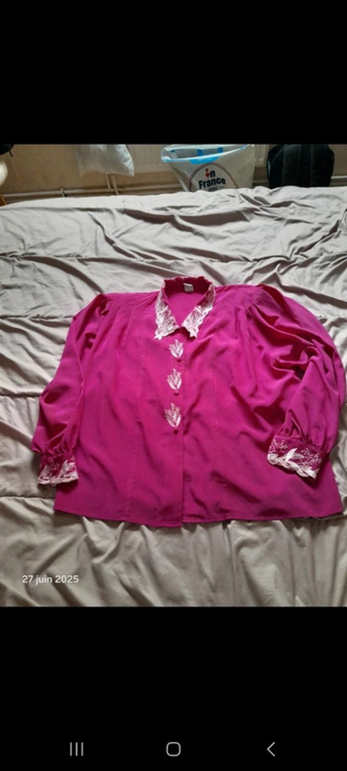Chemise brodées manches longues