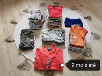 Lot vêtement 9 mois été garçon