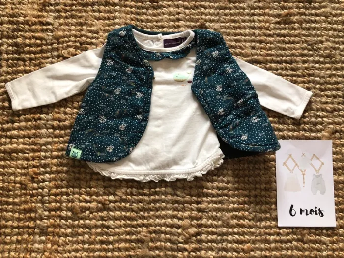 Tee-shirt manches longues avec gilet sans manches Sergent Major