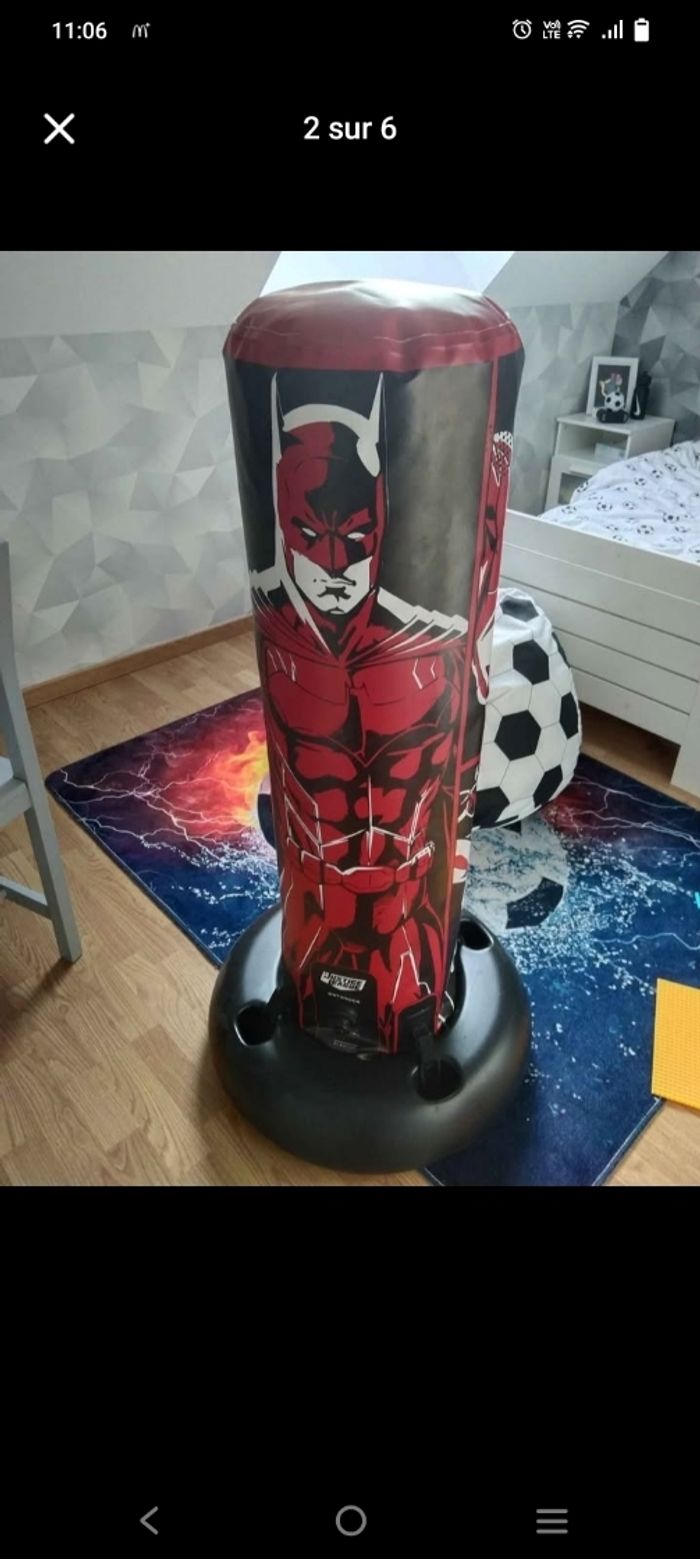 Punching-ball enfants marvel avec gants - photo numéro 2