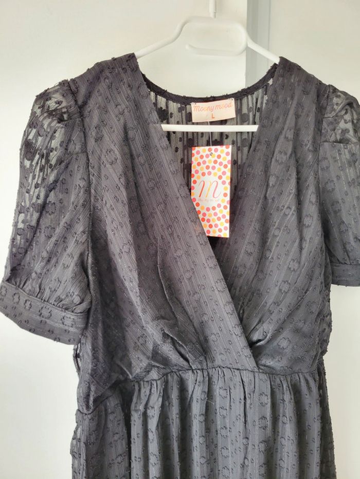Robe courte noire femme – Moony Mood - Taille L - photo numéro 3
