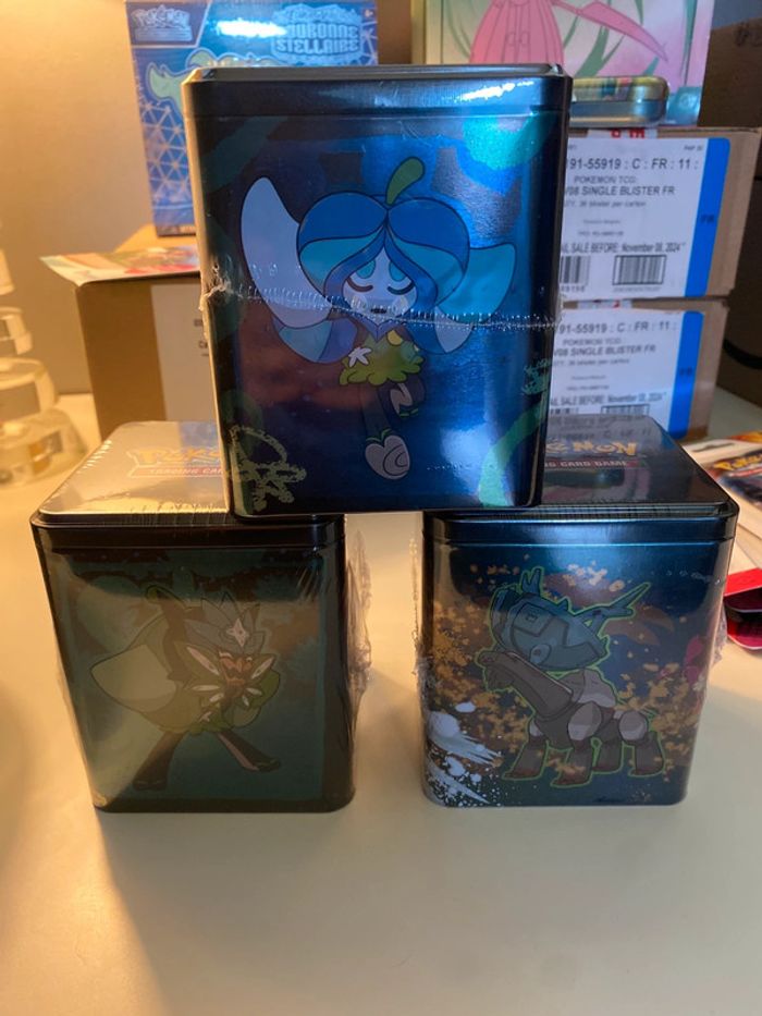 Coffret Tins 3 Boosters pokémon - photo numéro 2