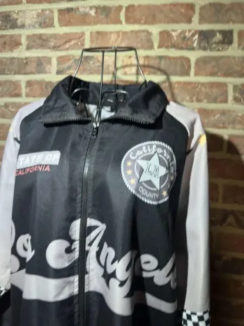 Veste Racing Noire et gris Los Angeles Taille L / 40