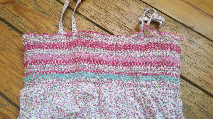 Combinaison pantalon fleurie lisa rose taille 4 ans - photo numéro 2