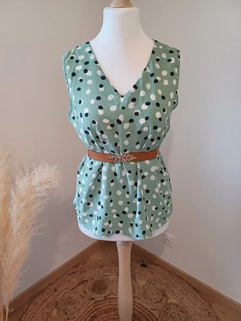 Blouse chic neuve vert d'eau M&G taille M 38