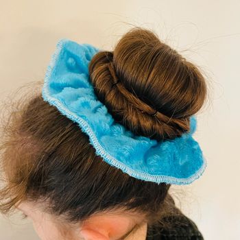 chouchou scrunchie turquoise