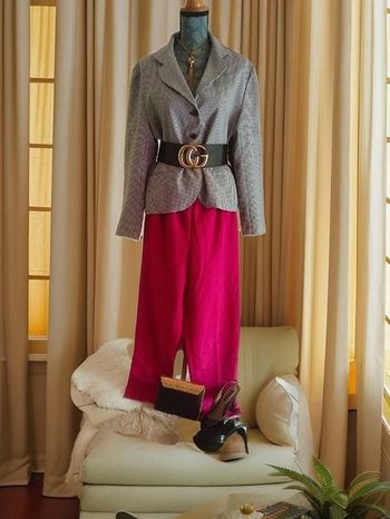 Blazer Vichy mina.b Paris Made in France