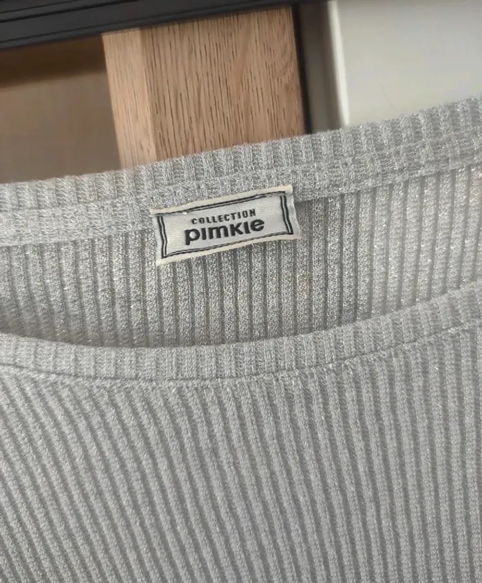 Haut pimkie gris clair - photo numéro 3