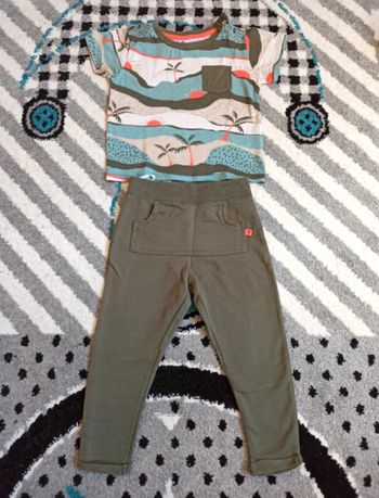 Ensemble t-shirt MC et pantalon - Taille 24 mois