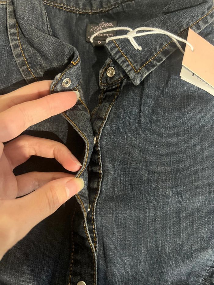 Magnifique robe jeans léger - photo numéro 14