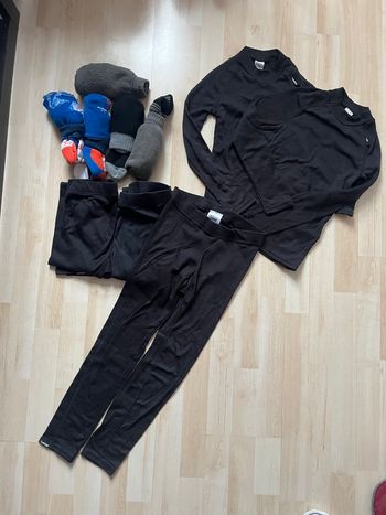 Lot sous pull et caleçon ski 10 ans
