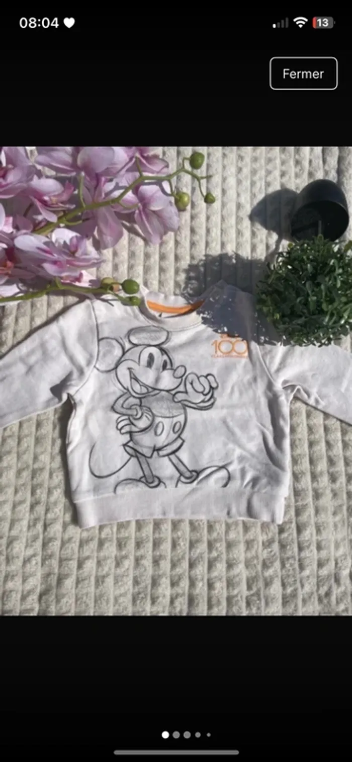 Pull Mickey Mouse - 6 mois - Disney