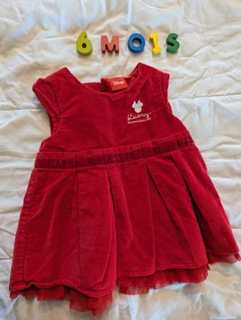 Ensemble Boléro blanc et robe rouge Disney - Minnie