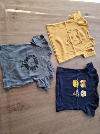 3 t-shirts 3 mois