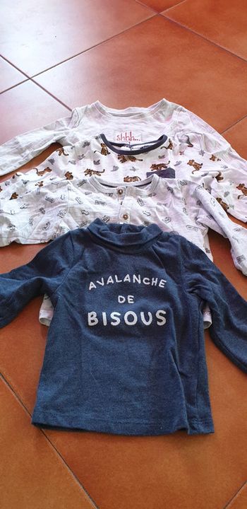 Lot de 4 tee-shirt manche longue