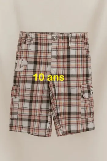 Short / Bermuda noir rose orange blanc Longboard Kid's Taille 10 ans
