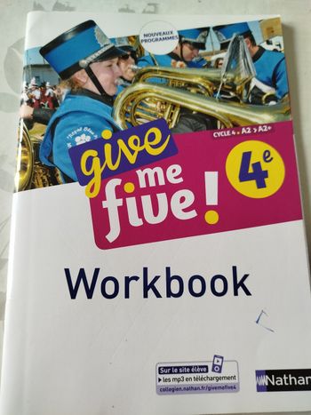 Give me five 4eme workbook