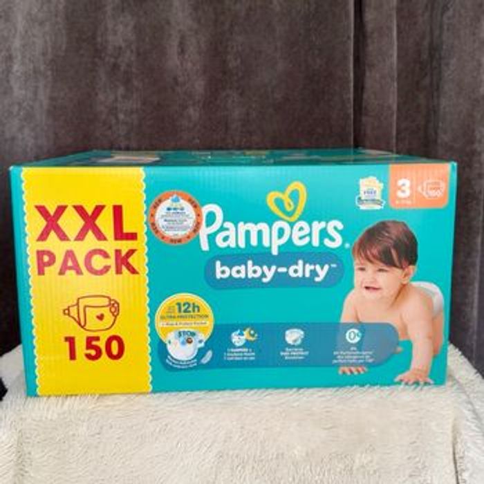 Pampers Couches  Baby Dry Taille 3 XXL Neuf