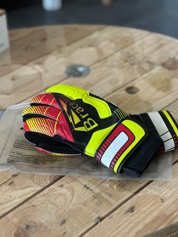Gants de foot avec barrettes, taille 8