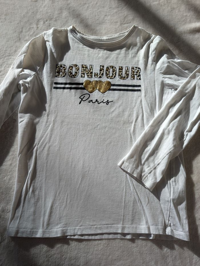 T-shirt Bonjour - photo numéro 2