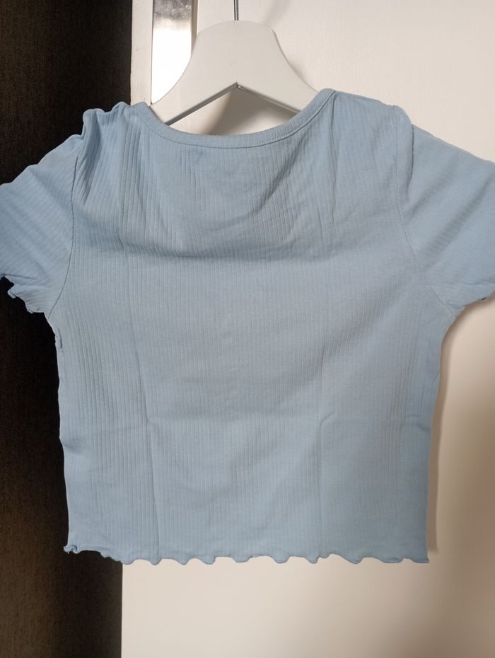Top Manches courtes bleu ciel - photo numéro 5