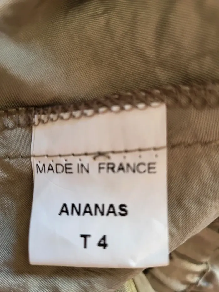 Veste chemise sans manches satinée kaki Formul' - Neuve et Made in France - photo numéro 11