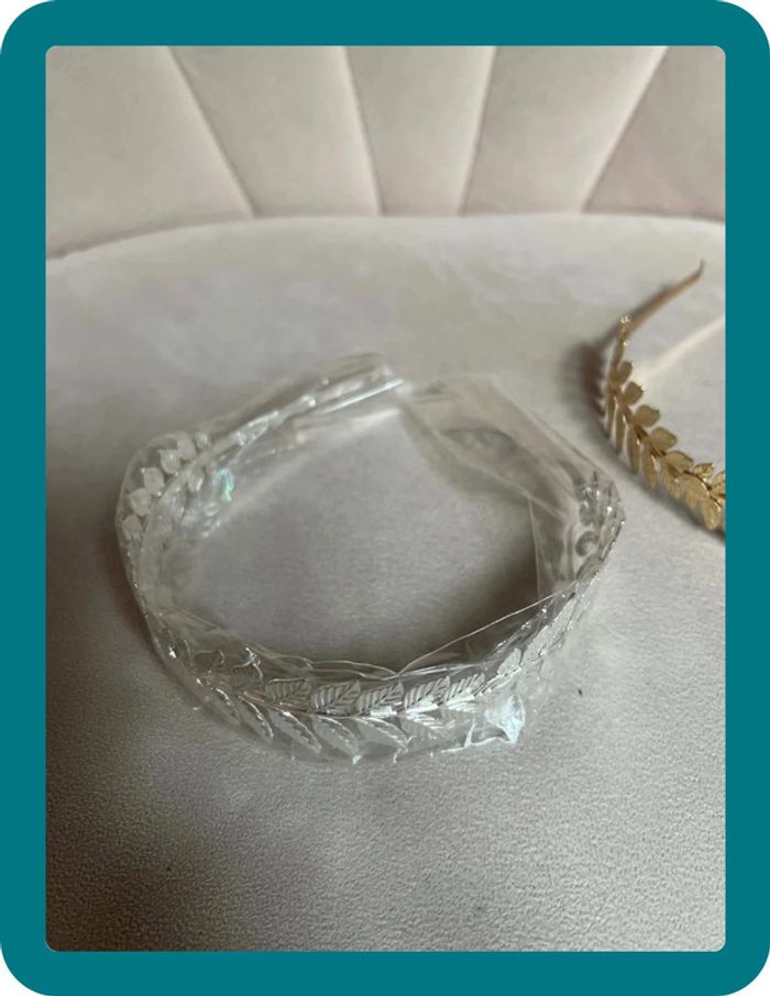 Lot de deux serre-tête motif feuillages taille unique - photo numéro 4