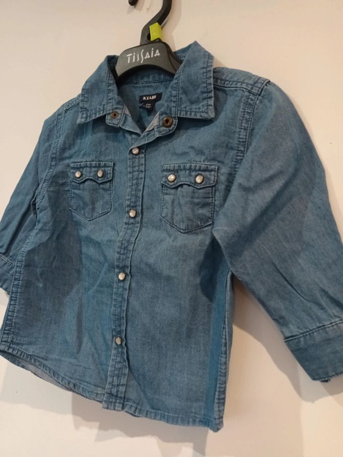 Chemise bleue 12mois - photo numéro 2