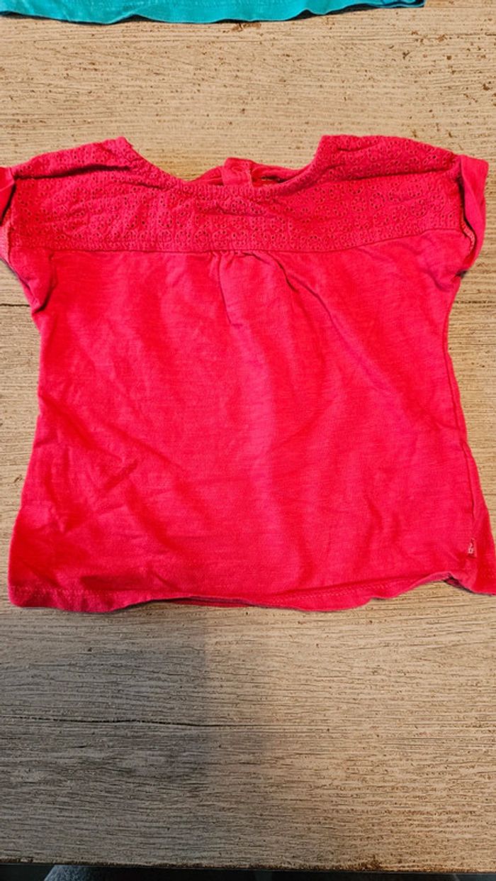 Lot de 2 t shirt à manches courtes, Obaïbi, 18 mois, nickel - photo numéro 3