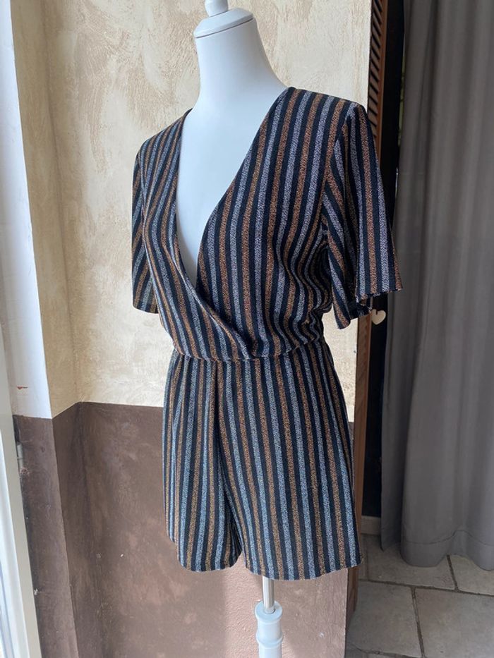 Combi-short irisé à rayures Pull&Bear L - photo numéro 6